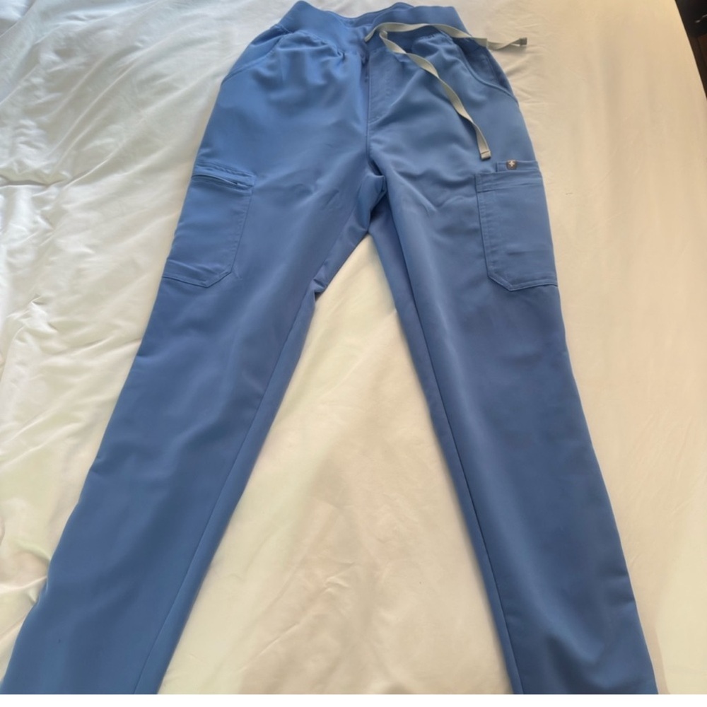Ceil blue / Figs scrubs pants/ tall size S